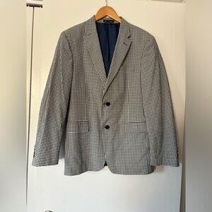 Men’s Tommy Hilfiger Sport Coat Check Pattern 38 R Blue